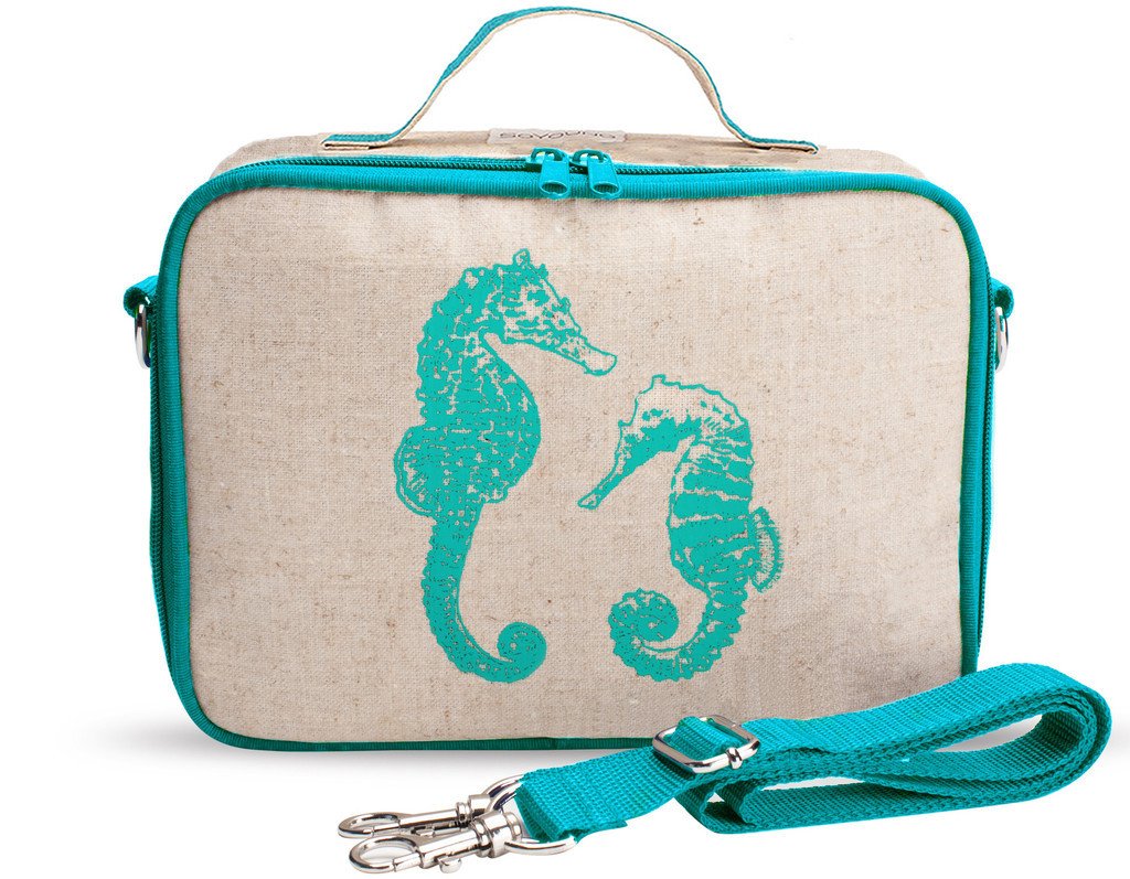 Aqua Seahorses Lunch Box