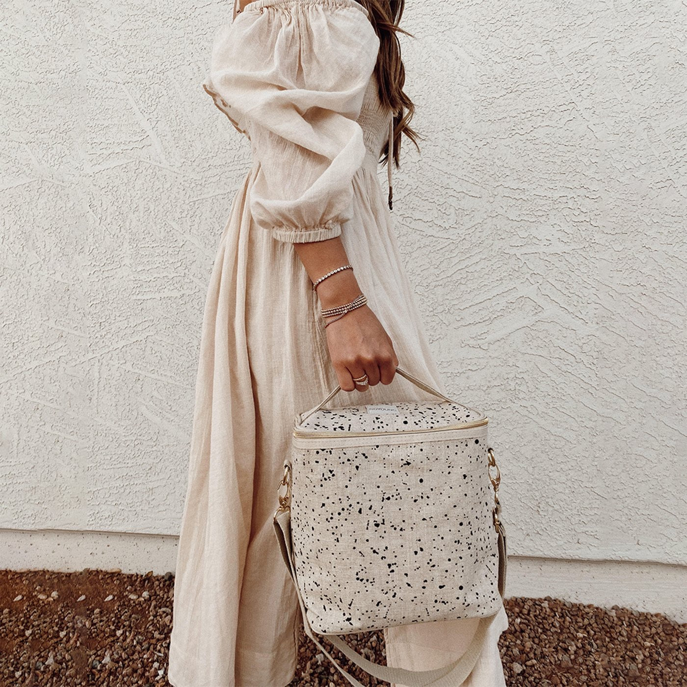 Linen - Splatter Lunch Poche