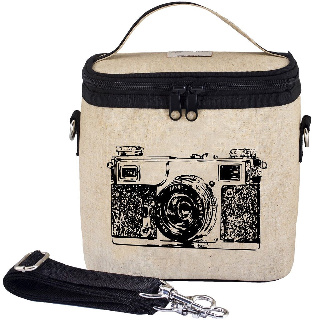 Black Camera Large Cooler Bag